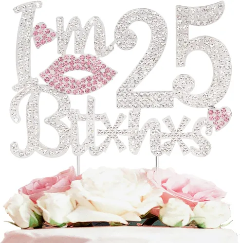 Miniatura 15 de ¡Soy el topper de pastel de cumpleaños número 15 divertido en oro y rosa con strass - ¡Feliz cumpleaños número 15, saludos a los quince años!