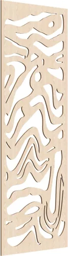 Miniatura 147 de 9 3/8"W x 24 3/8"H x 1/4"T Northfield Decorativos Paneles de Pared de Madera Calado, Abedul
