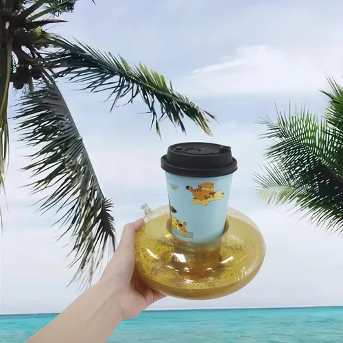 Miniatura 2 de Soporte flotante para bebidas, flotadores de taza de bebida para piscina, soporte inflable para bebidas de piscina, flotadores de cerveza