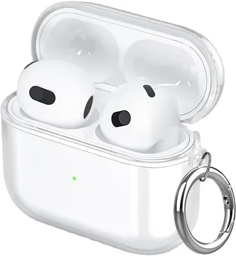 Miniatura 21 de Aircawin Funda transparente para Airpods, funda protectora a prueba de golpes para Airpod 1 y 2, accesorios de protección completa de TPU suave