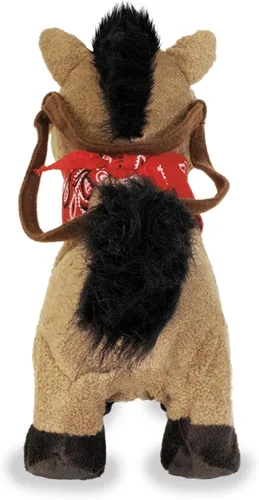 Miniatura 6 de Cuddle Barn – Gallop The Musical Horse Juguete de peluche animado Galopa, trota y canta "Giddy Up, Lil' Cowboy" Animal de peluche de 10