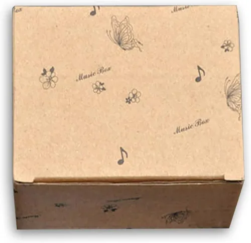 Miniatura 6 de BinkeGG Caja de música de piano de cola de madera negra de cuerda con mecanismo musical Sankyo. Melodía: Cuando pides un deseo a una estrella