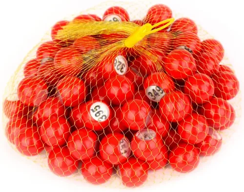 Miniatura 5 de Regal Bingo - Bolas de rifa, bolas rojas de primera calidad con ventana de fácil lectura - 7/8 (0.875) pulgadas - para juegos de grupo grande, noche