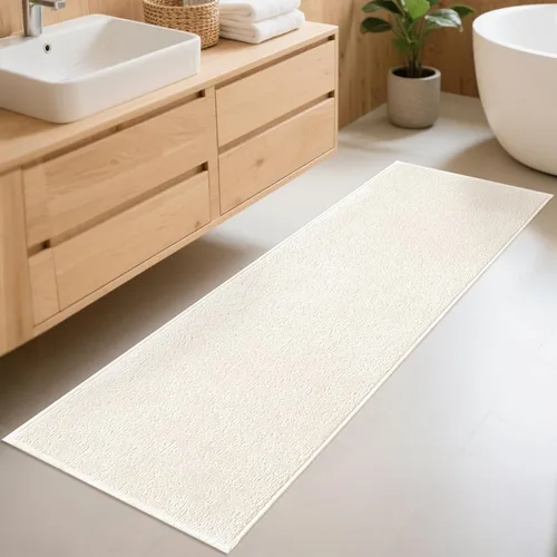 Miniatura 8 de Tapete de baño antideslizante, absorbente, de secado rápido, de pelo bajo, para debajo de la puerta, tapete de baño para fregadero, bañera, ducha