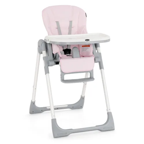 Miniatura 15 de INFANS Silla alta para bebés y niños pequeños, silla alta plegable con respaldo ajustable múltiple, reposapiés y altura del asiento, bandeja Negro