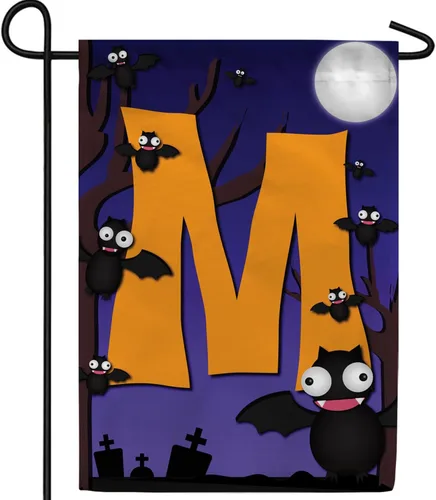 Miniatura 27 de Bandera de jardín con monograma de América Forever de 12.5 x 18 pulgadas, letra B, de doble cara, banderas pequeñas para exteriores, fiestas, patio