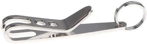 Miniatura 8 de Acxico Mini EDC Gear Pocket Suspensión Clip Percha Herramienta Llavero Llavero, Blanco
