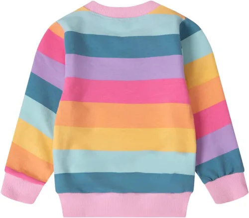Miniatura 49 de Sudaderas para niñas pequeñas, cuello redondo, sin botones, de manga larga, para invierno, casual, ropa 2T-7T, Dinosaurio