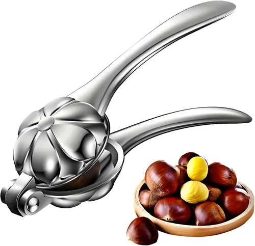 Miniatura 8 de Nut Crackers - Galletas de nuez de alta resistencia con 2 tenedores/púas de acero inoxidable para mariscos, cascanueces con mango antideslizante