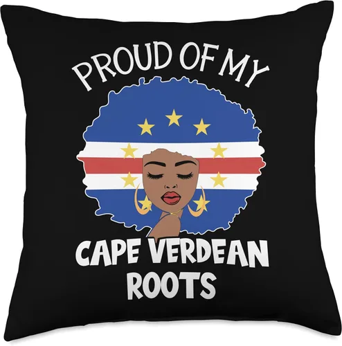 Miniatura 5 de African pride gifts Strong Afro American women Orgulloso cojín de raíz caboverdiana del mes de la historia negro, 16 x 16 pulgadas, multicolor