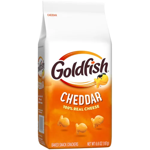 Miniatura 7 de Goldfish Galletas de queso cheddar, galletas horneadas, bolsa de 6.6 onzas