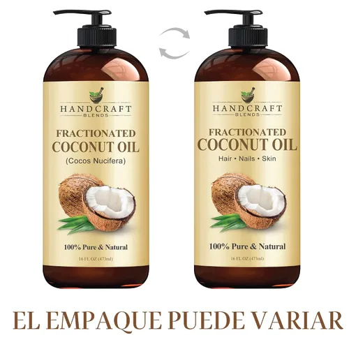 Miniatura 4 de Handcraft Blends Aceite de coco fraccionado – 16 onzas líquidas – 100% puro y natural – Aceite portador de alta calidad para piel, cabello y cuerpo