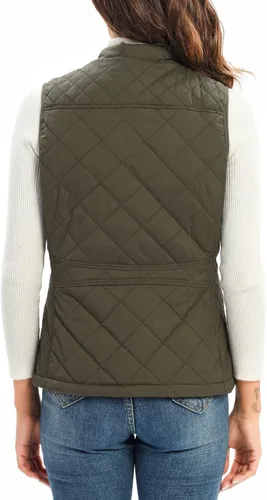 Miniatura 3 de Xeoxarel Chaleco acolchado para mujer, chaqueta acolchada sin mangas (XS-XXL)