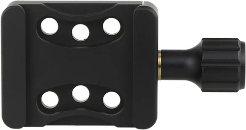 Haoge CP-20 - Soporte de adaptador de abrazadera de tornillo con tres pares de agujeros de 0.787 in para sistema de soporte de bricolaje con placas