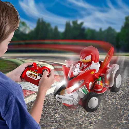 Miniatura 5 de NKOK Sonic NKOK Knuckles ATV R/C (con luces), para edades de 6 años en adelante, permite a los niños fingir conducir y divertirse al mismo tiempo.