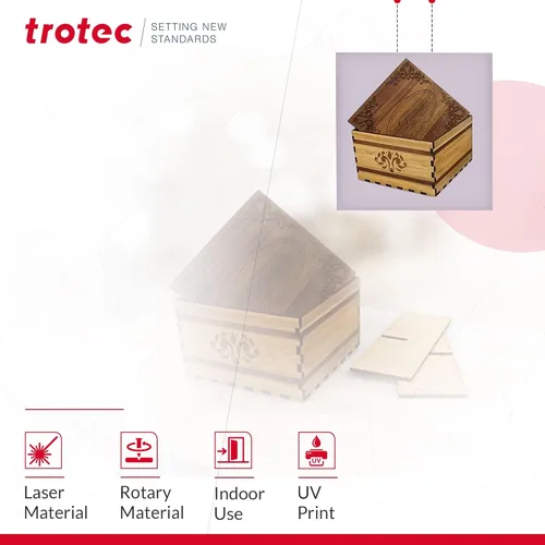 Miniatura 3 de Trotec - Hoja de madera MDF de 23.5 x 11.75 x 1/8 pulgadas, paquete de 10 unidades, grado para muebles, láser y grabable, acabado liso, fibra