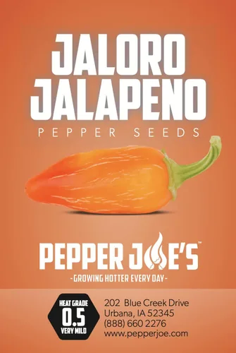 Miniatura 2 de Pepper Joe's Jaloro Semillas de pimiento jalapeño – Paquete de más de 10 semillas de pimiento jalapeño amarillo suave, cultivadas en Estados Unidos