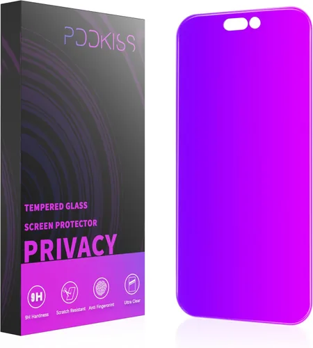 Miniatura 12 de PDDKISS Protector de pantalla de privacidad compatible con iPhone 17 Pro Max de 6.9 pulgadas, degradado morado, antiespía, anti luz azul, vidrio