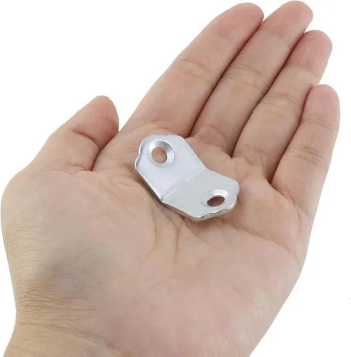 Miniatura 4 de MY MIRONEY 40 unids soportes de esquina anti hierro invertido hoja muebles hardware plata 135 grados esquina junta esquina apoyos