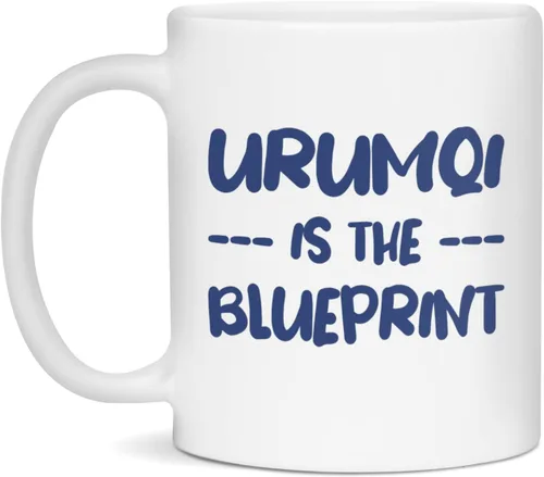 Urumqi is the blueprint Coffee Mug, 11-Ounce White