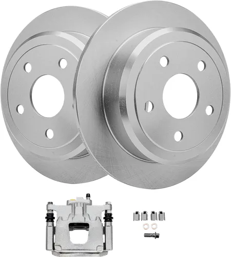 Miniatura 20 de Detroit Axle - Rotores de disco delantero de 13.898 in Reemplazo de pinza de freno lateral del pasajero para Dodge Ram 1500 2500 3500 2006-2008