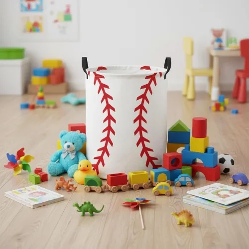 Miniatura 4 de Cesta de lavandería para bebé, cesta para bebé, para guardería, niños y niñas, lindos juguetes para niños, organizador de almacenamiento bohemio