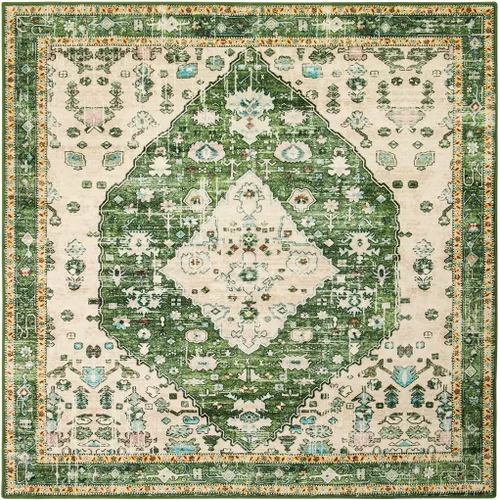 Miniatura 267 de Lahome Alfombra Bohemia Tribal Lavable de 3 x 5, Alfombras Antideslizantes para Entrada, Dormitorio, Sala de Estar, Vintage, Ultra Suave, No