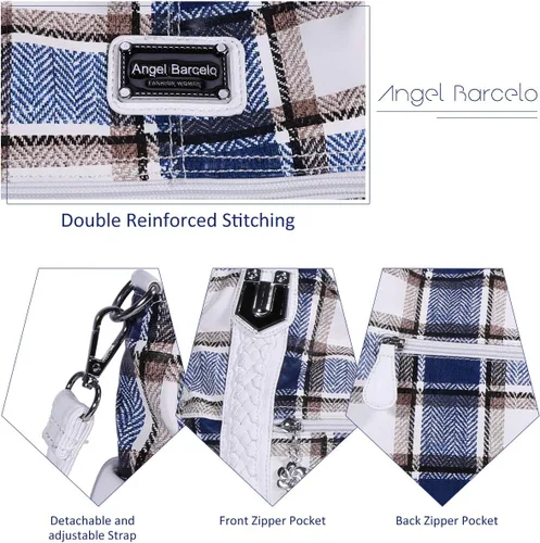 Miniatura 192 de Angel Barcelo - Bolsa de hombro amplia para mujer, diseño Hobo, cuero lavado