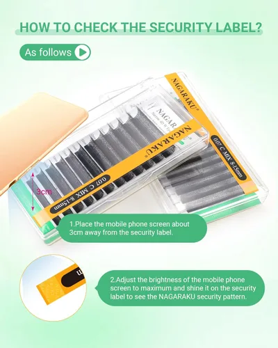 Miniatura 30 de NAGARAKU Extensiones de pestañas falsas en forma de W de 4D, suaves y naturales, con volumen, rizado D, 0.07mm, mezcla de 8-15mm, abanico 0.07-D 4D W