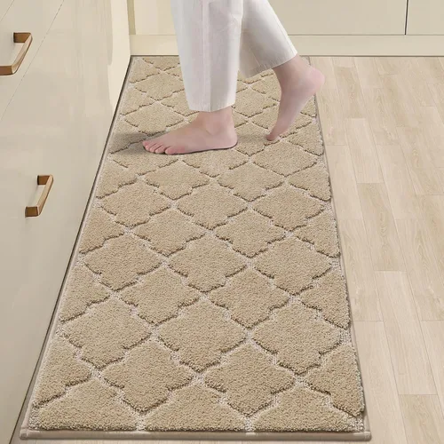 Miniatura 58 de COSY HOMEER Alfombras suaves de cocina [2 piezas] para el frente del fregadero súper absorbentes, tapetes y tapetes de cocina de 20 x 30 pulgadas/20
