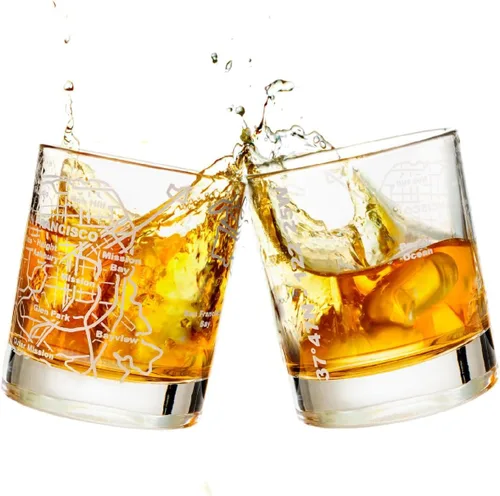 Miniatura 29 de Greenline Goods - Vasos de whisky, juego de regalo de 2 vasos de 284ml para amantes de Washington, DC, grabado con mapa de Washington, DC Vaso