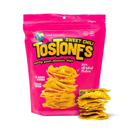 Miniatura 9 de TOSTONES, plátanos verdes, bolsa resellable, chips crujientes, plátanos, aceite de palma y sal, 3.53 onzas por unidad, 3.53 onzas por unidad, sabor