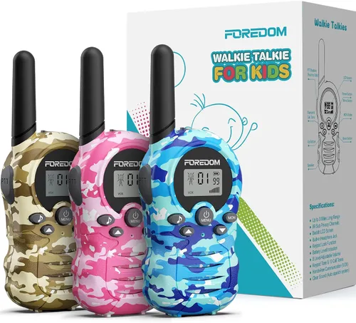 Miniatura 10 de FOREDOM Walkie Talkies para niños Walkie Talkies de largo alcance para niños y niñas de 3 a 12 años Juguetes de cumpleaños geniales del ejército