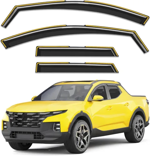 Miniatura 21 de Protectores de lluvia de ventana en canal para Chevy Express Van 1996-2026 y GMC Savana 1996-2026, deflectores de ventana extra duraderos, viseras