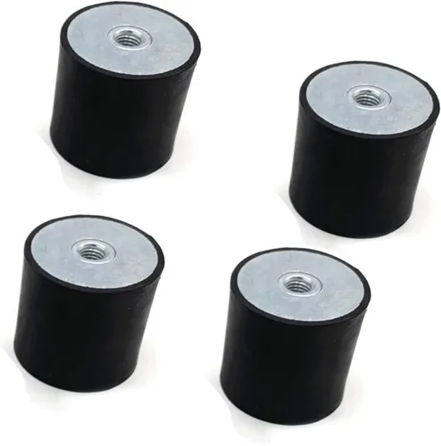 Miniatura 7 de Junta silenciosa 4 piezas M3 M4 M5 doble rosca hembra amortiguadores de goma aislador antivibración para compresores de aire, bomba de agua, máquina