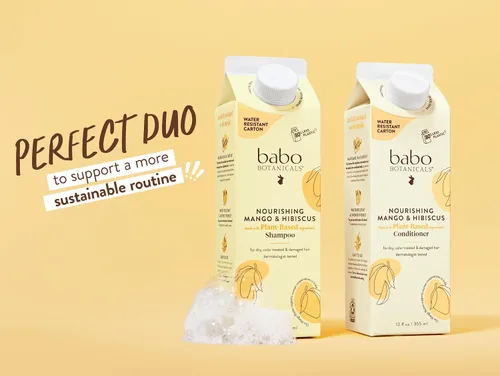 Miniatura 10 de Babo Botanicals - Acondicionador nutritivo de mango e hibisco, para cabello seco, dañado y tratado con color, hidrata y suaviza, cartón resistente