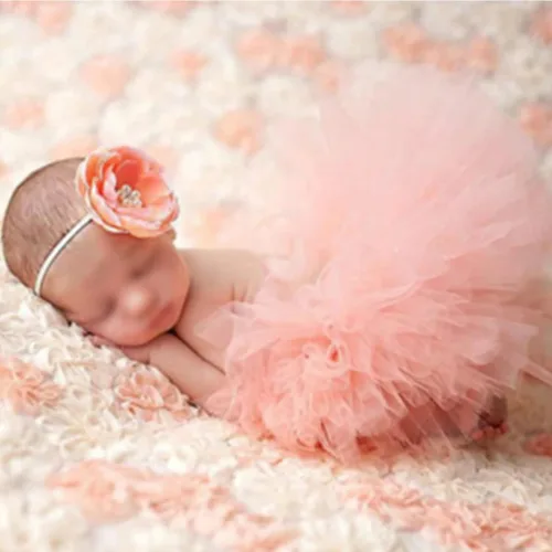 Miniatura 8 de Conjunto de accesorios para fotos para niñas recién nacidas, accesorios de fotografía para recién nacidos, falda tutú rosa y alas de ángel