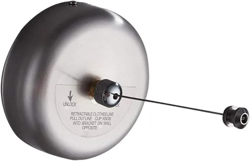 Miniatura 10 de BESy Tendedero retráctil de acero inoxidable SUS304 para secar ropa con cuerda de acero inoxidable ajustable estilo hotel, resistente, 2,8 metros