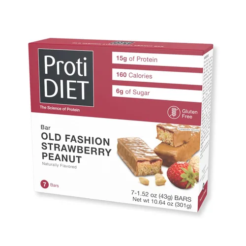Miniatura 8 de ProtiDIET Barra de proteína de pan de plátano, aperitivos bajos en azúcar y alto contenido de proteínas para adultos, barras de reemplazo de comidas