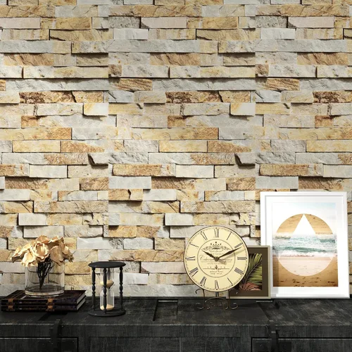 Miniatura 2 de Papel tapiz de ladrillo 3D autoadhesivo para encimeras, paredes, mesas, papel tapiz de piedra para dormitorio, sala de estar, papel de pared