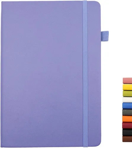 Miniatura 9 de Cuadernos forrados para diario, con lazo para bolígrafo. Cuadernos de tapa dura para trabajo, papel grueso de 100 Gsm con bolsillo
