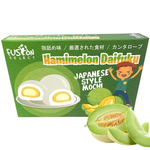 Fusion Select Mochi Daifuku Snacks – Pasteles de arroz tradicionales japoneses con relleno – Postres dulces asiáticos saborizados para la familia –