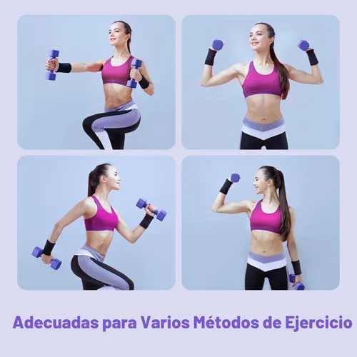 Miniatura 6 de Zempox Adjustable Dumbbell Set, 4 in 1 Free Weight Dumbbell Set for Women, Hand Weight for Women at Home, Each 2lb 3lb 4lb 5lb with TPU Soft Rubber