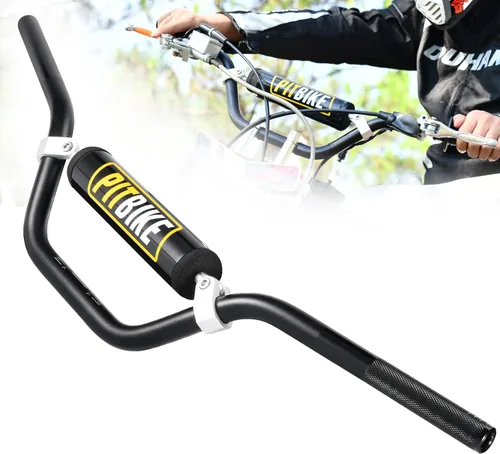 RUTU Manillares de dirt bike de 7/8 pulgadas con almohadilla de espuma - Manillares de motocicleta compatibles con CRF YZF KXF, KLX, RMZ, DRZ Pit