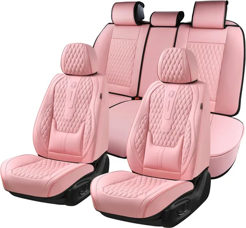 Miniatura 36 de Coverado Juego completo de fundas de asiento de automóvil, fundas de asiento de piel de napa para automóvil, protector de asiento de automóvil