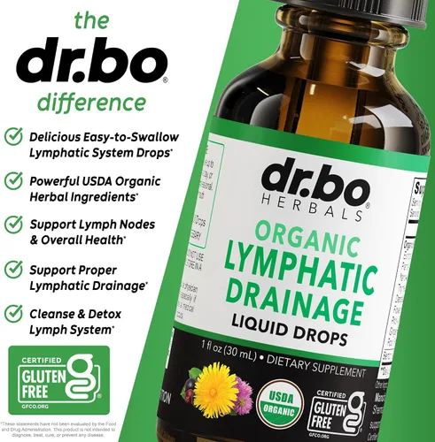 Miniatura 4 de Gotas de Suplementos de Drenaje Linfático - Gotas Líquidas Orgánicas de Apoyo Linfático para Limpieza con Equinácea, Suplemento de Apoyo del Sistema