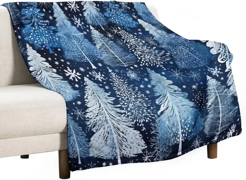 Miniatura 8 de Elegante manta de Navidad con diseño de ciervos y bayas rojas y verdes, diseño de renos de invierno, con diseño de ciervos y bayas rojas, manta