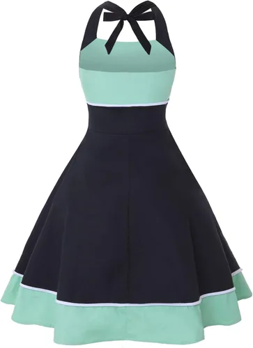 Miniatura 2 de Wellwits Vestido de marinero vintage pin up de los años 50 para mujer