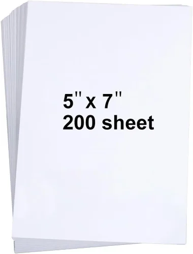 Miniatura 6 de 100 piezas de cartulina blanca de 5" x 7", hojas de cartulina pesada en blanco para invitaciones, tarjetas de felicitación imprimibles, cubierta