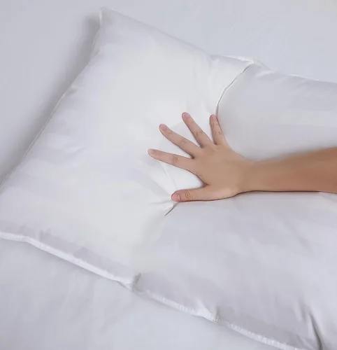 Miniatura 4 de DOWNLITE Almohada extra fina, plana y suave para personas que duermen boca abajo (hipoalergénica) (King)